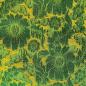 Preview: GREEN YELLOW FLOWERS Seidenjacquard aus Vietnam